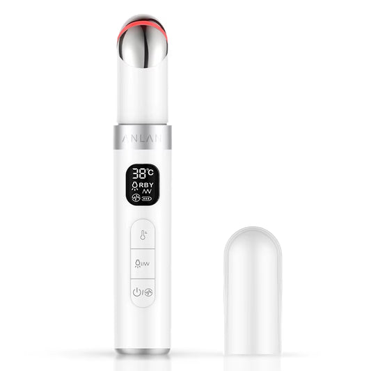 EMS Electric Eye Massager Microcurrent Skin Lifting Reduce Eye Wrinkles Remove Dark Circles Hot Vibration Beauty Device